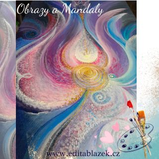 Malovaná momentka. Intuitivní malba. www.editablazek.cz ... #automatickakresba #intuitivnivedeni #intuitivnimalba #obrazy...